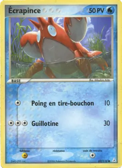 Ecrapince, EX Fantômes Holon 62