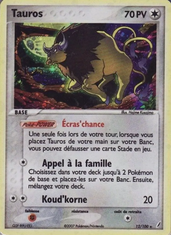 Tauros, EX Gardiens de Cristal 12