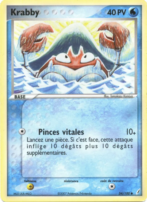 Krabby, EX Gardiens de Cristal 54