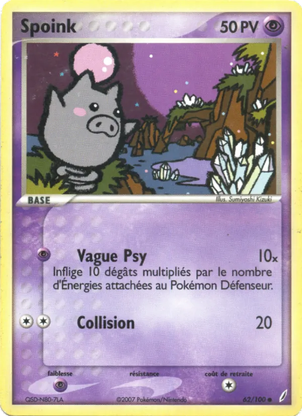 Spoink, EX Gardiens de Cristal 62