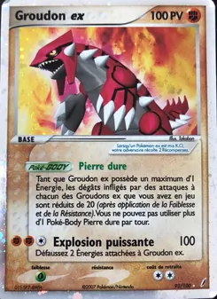 Groudon ex, EX Gardiens de Cristal 93