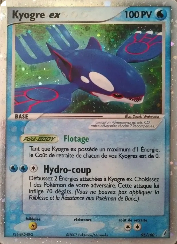 Kyogre ex, EX Gardiens de Cristal 95