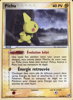 Pichu, EX Tempête de sable 20