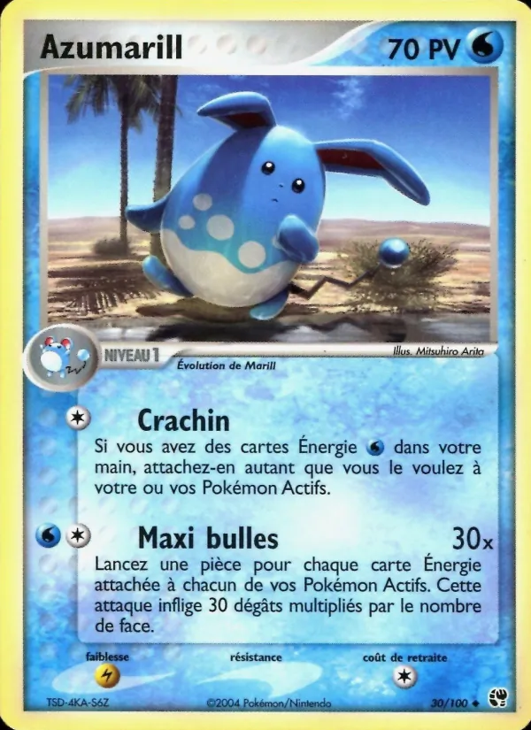 Azumarill, EX Tempête de sable 30