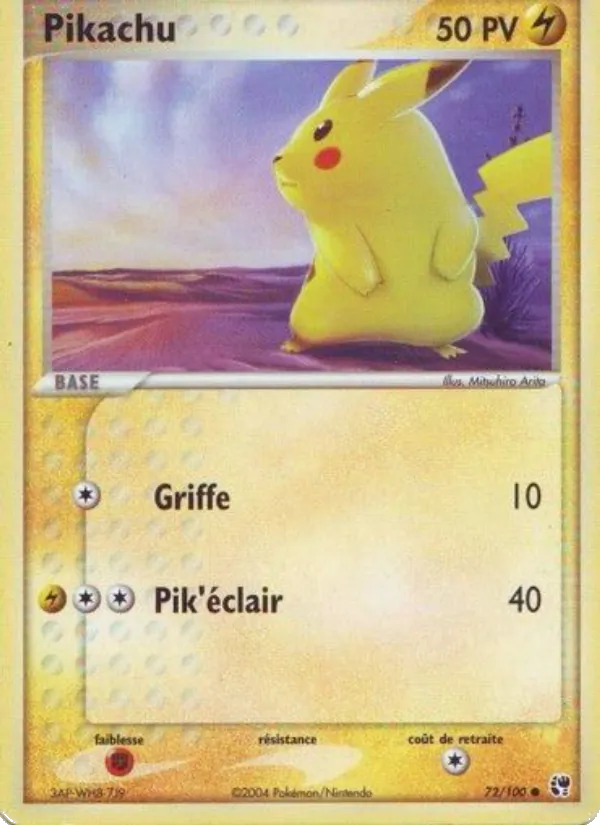 Pikachu, EX Tempête de sable 72