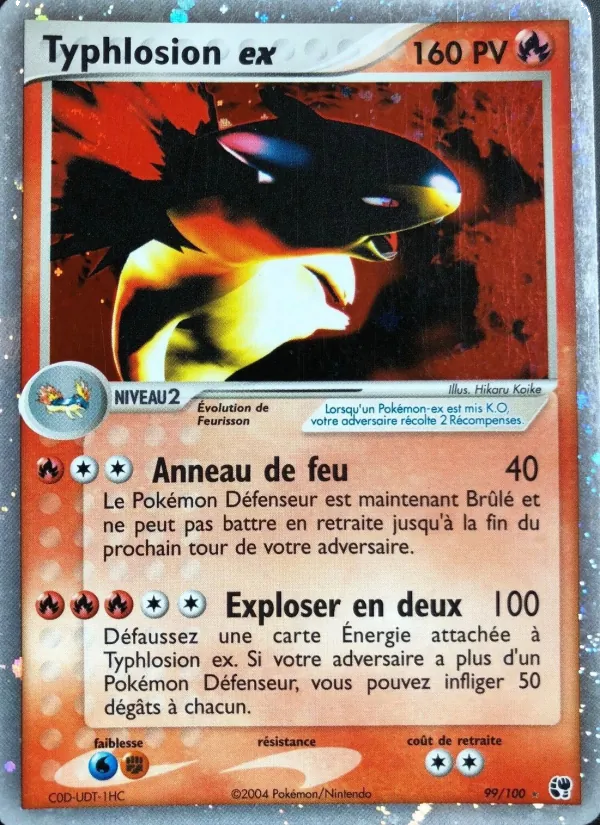 Typhlosion ex, EX Tempête de sable 99