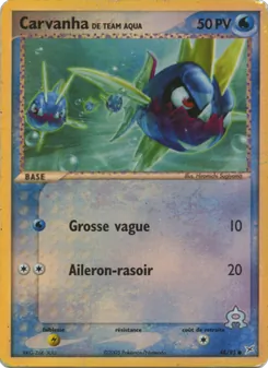 Carvanha de Team Aqua, EX Team Magma vs Team Aqua 48