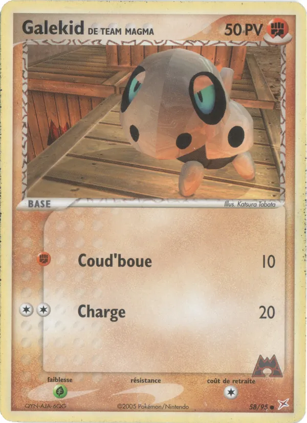 Galekid de Team Magma, EX Team Magma vs Team Aqua 58