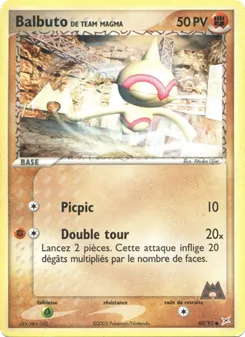Balbuto de Team Magma, EX Team Magma vs Team Aqua 60