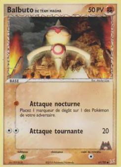 Balbuto de Team Magma, EX Team Magma vs Team Aqua 61