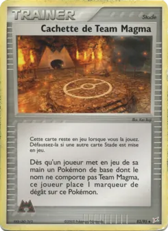 Cachette de Team Magma, EX Team Magma vs Team Aqua 83
