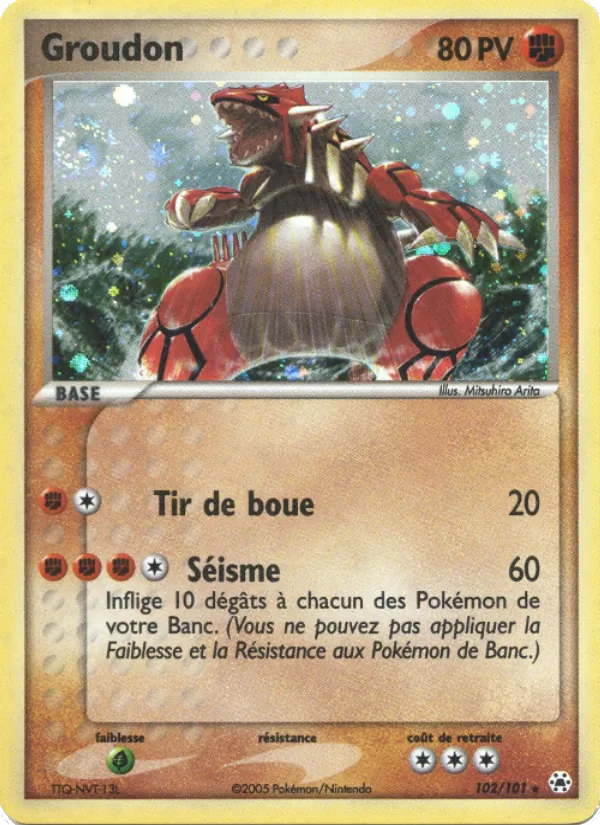 Groudon, EX Légendes Oubliées 102