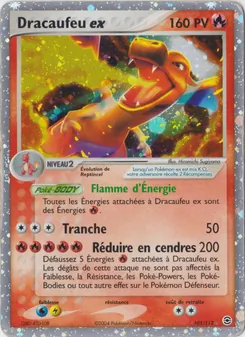 Dracaufeu ex, EX Rouge Feu & Vert Feuille 105