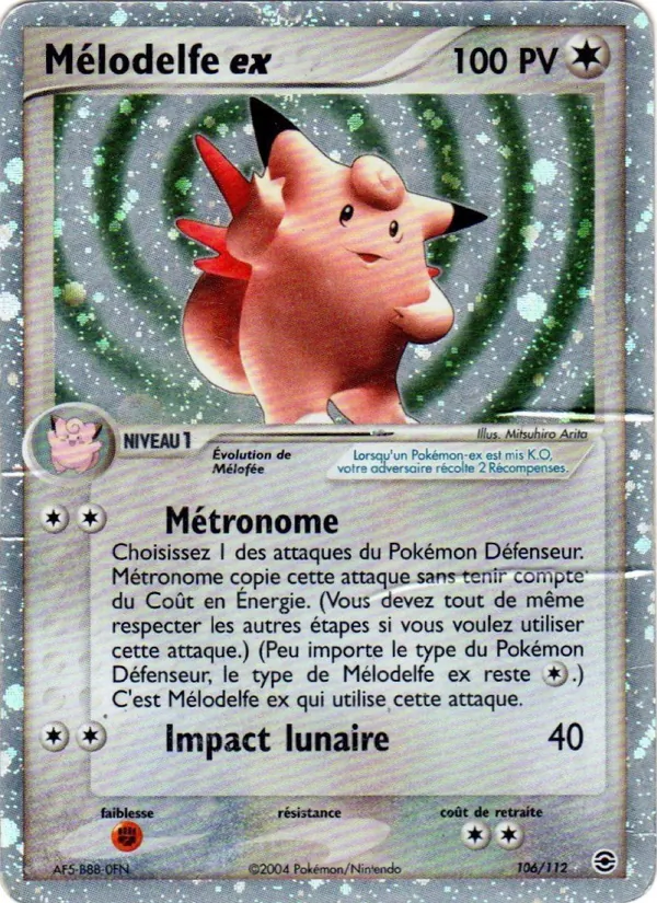 Mélodelfe ex, EX Rouge Feu & Vert Feuille 106