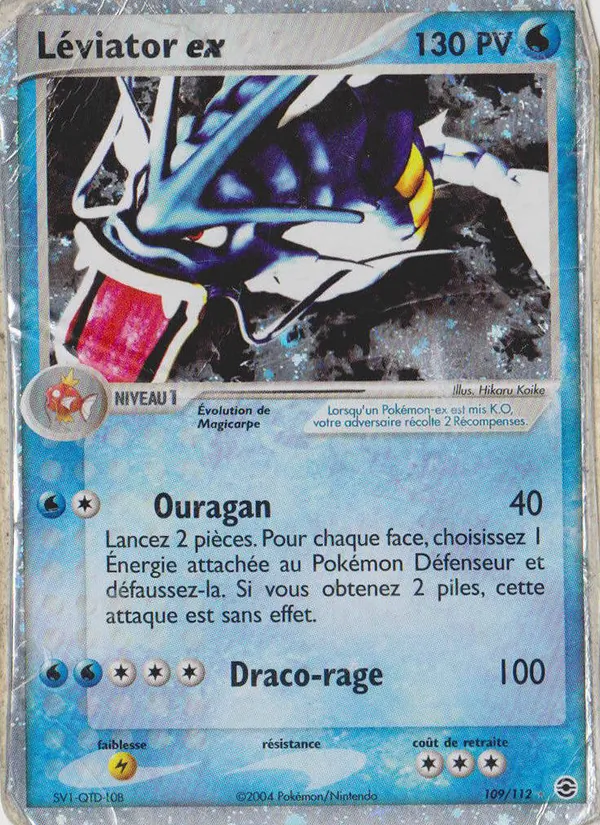 Léviator ex, EX Rouge Feu & Vert Feuille 109