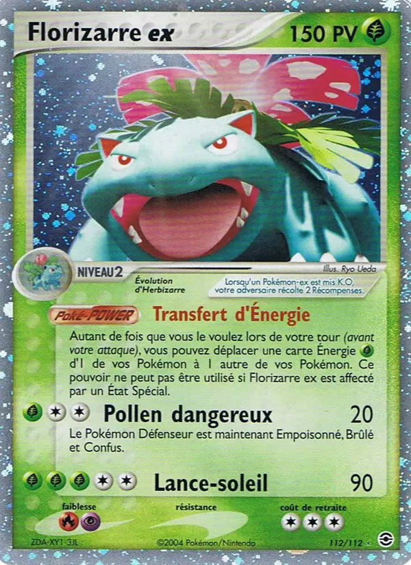 Florizarre ex, EX Rouge Feu & Vert Feuille 112