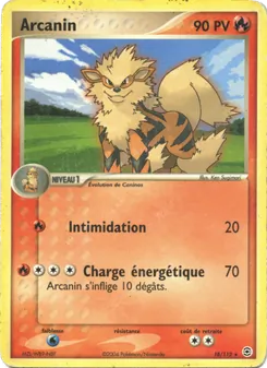 Arcanin, EX Rouge Feu & Vert Feuille 18