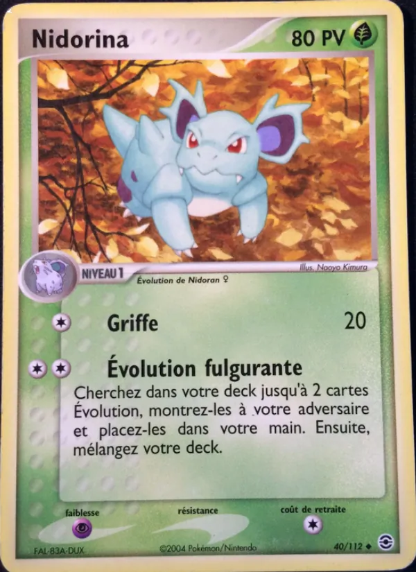 Nidorina, EX Rouge Feu & Vert Feuille 40