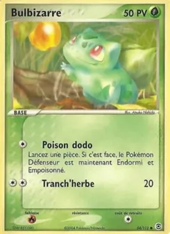 Bulbizarre, EX Rouge Feu & Vert Feuille 54
