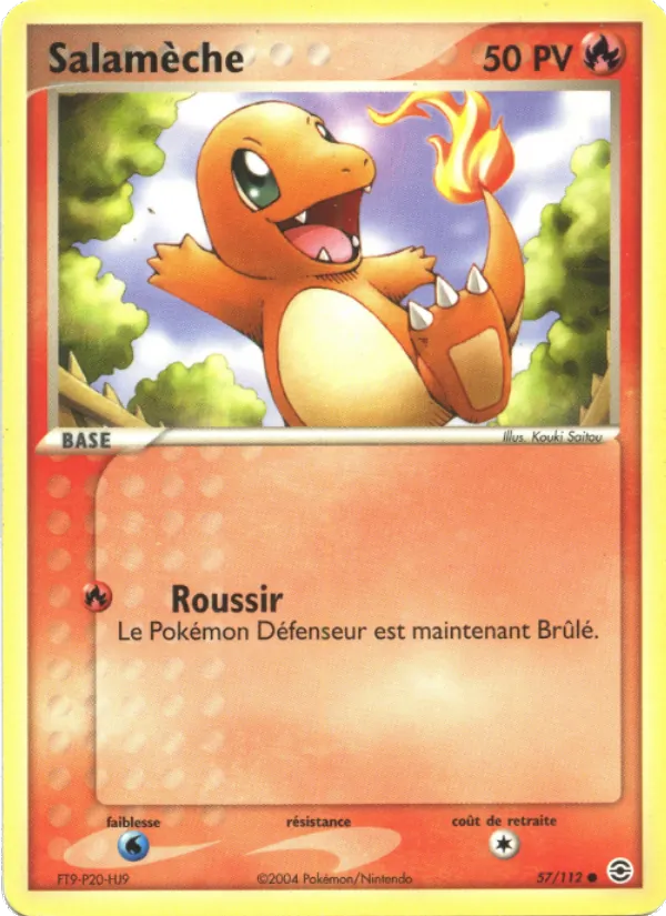 Salamèche, EX Rouge Feu & Vert Feuille 57