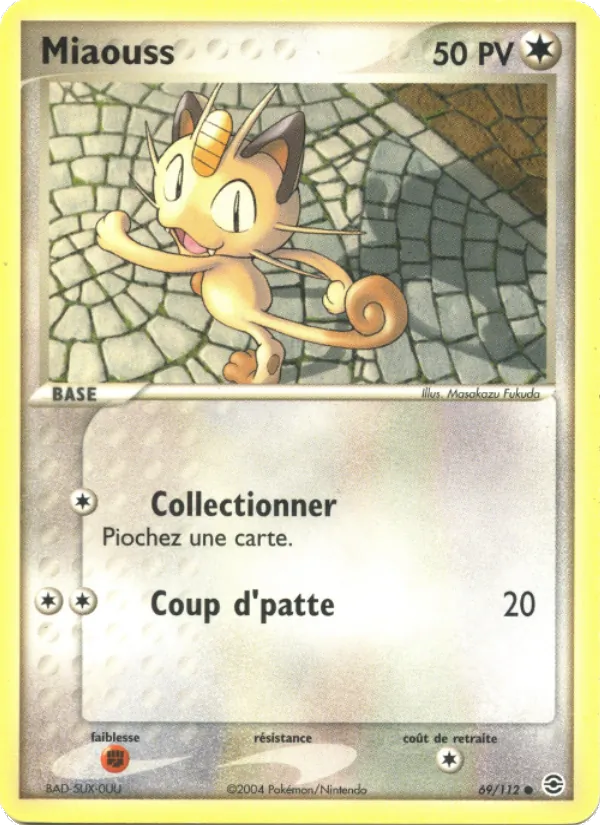 Miaouss, EX Rouge Feu & Vert Feuille 69
