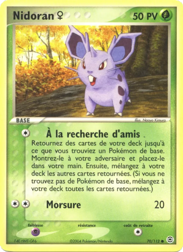 Nidoran ♀, EX Rouge Feu & Vert Feuille 70