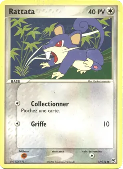Rattata, EX Rouge Feu & Vert Feuille 77