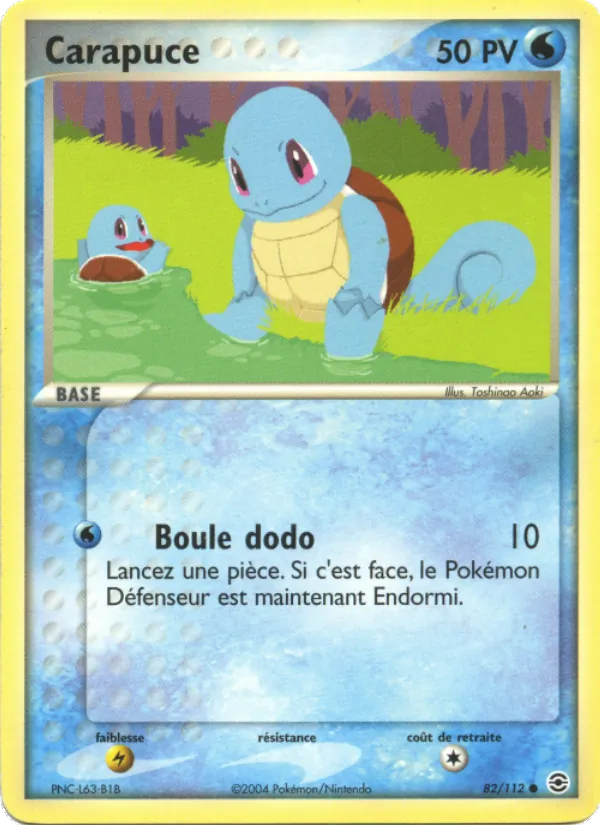 Carapuce, EX Rouge Feu & Vert Feuille 82