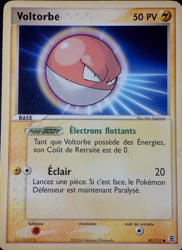 Voltorbe, EX Rouge Feu & Vert Feuille 85