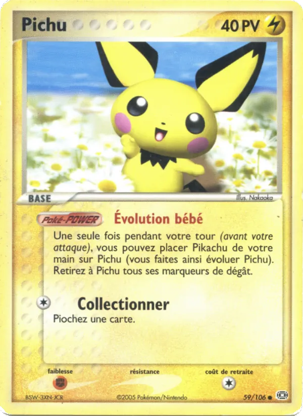 Pichu, EX Émeraude 59