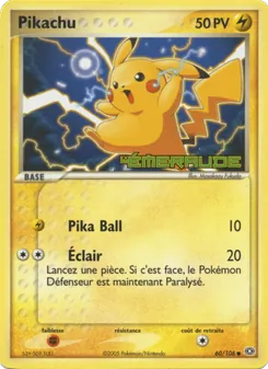 Pikachu, EX Émeraude 60