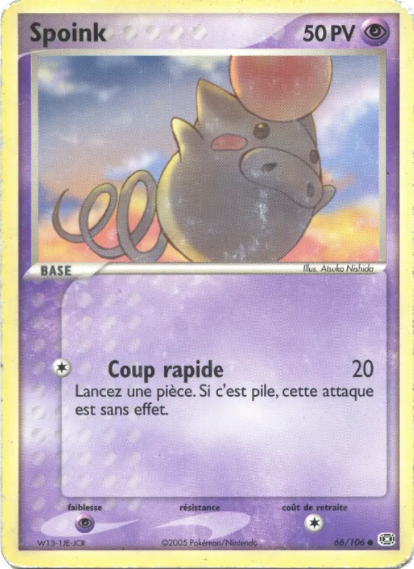 Spoink, EX Émeraude 66