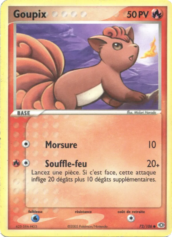 Goupix, EX Émeraude 72