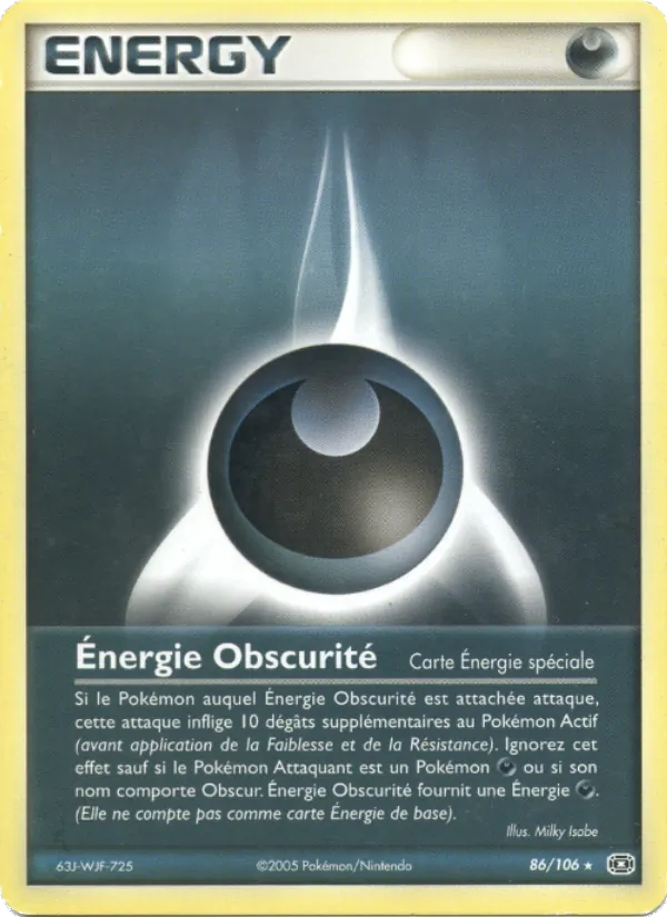 Énergie Obscurité, EX Émeraude 86
