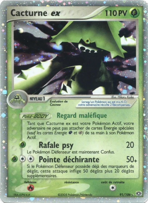 Cacturne ex, EX Émeraude 91