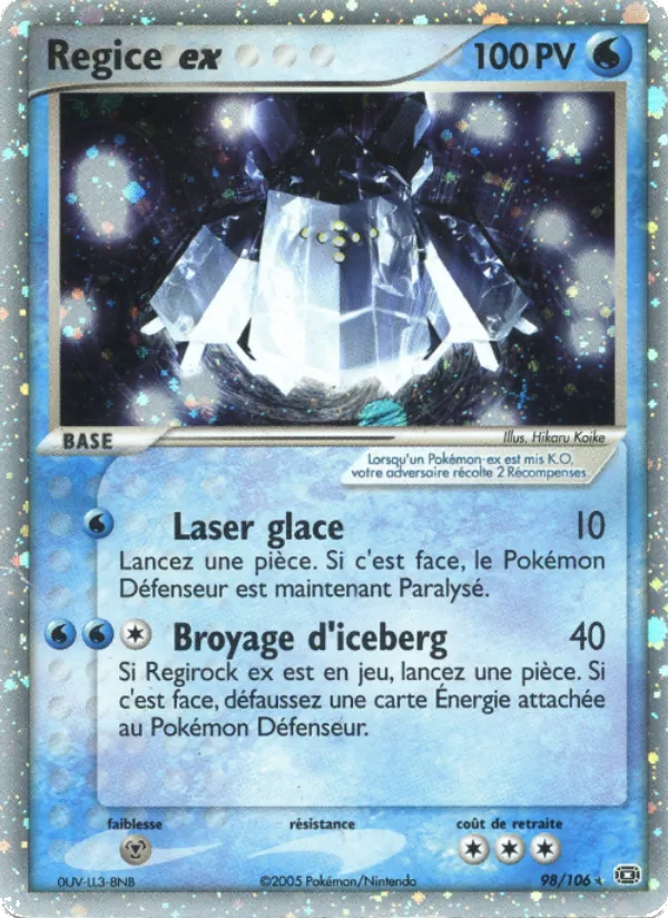 Regice ex, EX Émeraude 98