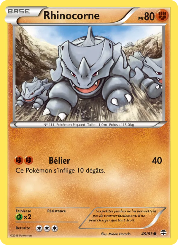 Rhinocorne, Générations 49