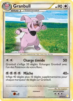 Granbull, HeartGold SoulSilver 22