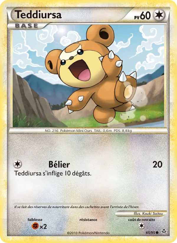 Teddiursa, Déchaînement 65