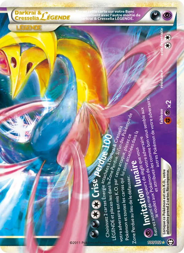 Darkrai & Cresselia LÉGENDE, Triomphant 100
