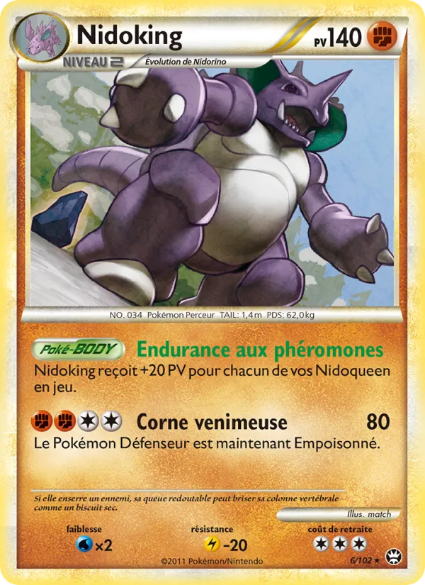 Nidoking, Triomphant 6
