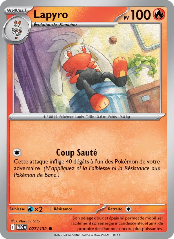 Lapyro, Méga-Évolution 027