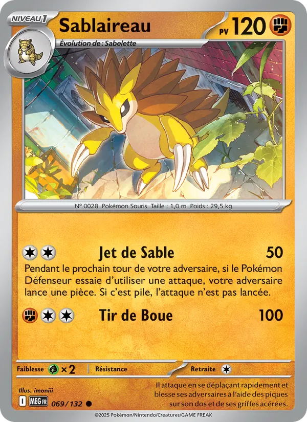 Sablaireau, Méga-Évolution 069