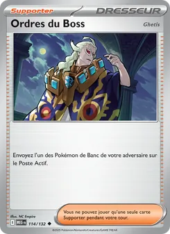 Ordres du Boss, Méga-Évolution 114