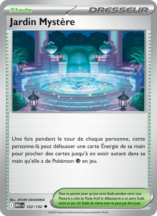 Jardin Mystère, Méga-Évolution 122