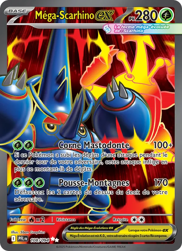 Méga-Scarhino-ex, Flammes Fantasmagoriques 108