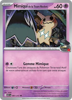 Mimiqui de la Team Rocket, Héros Transcendants 097