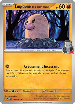 Taupiqueur de la Team Rocket, Héros Transcendants 100