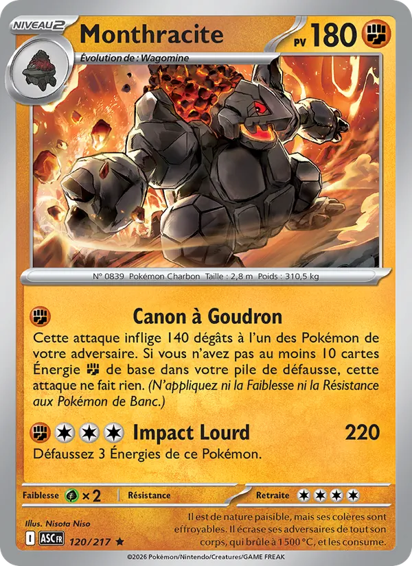 Monthracite, Héros Transcendants 120