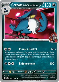 Corboss de la Team Rocket, Héros Transcendants 127